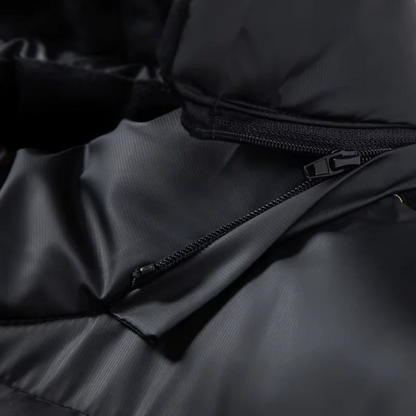 Herren Hybrid-Winterjacke Mit Kapuze