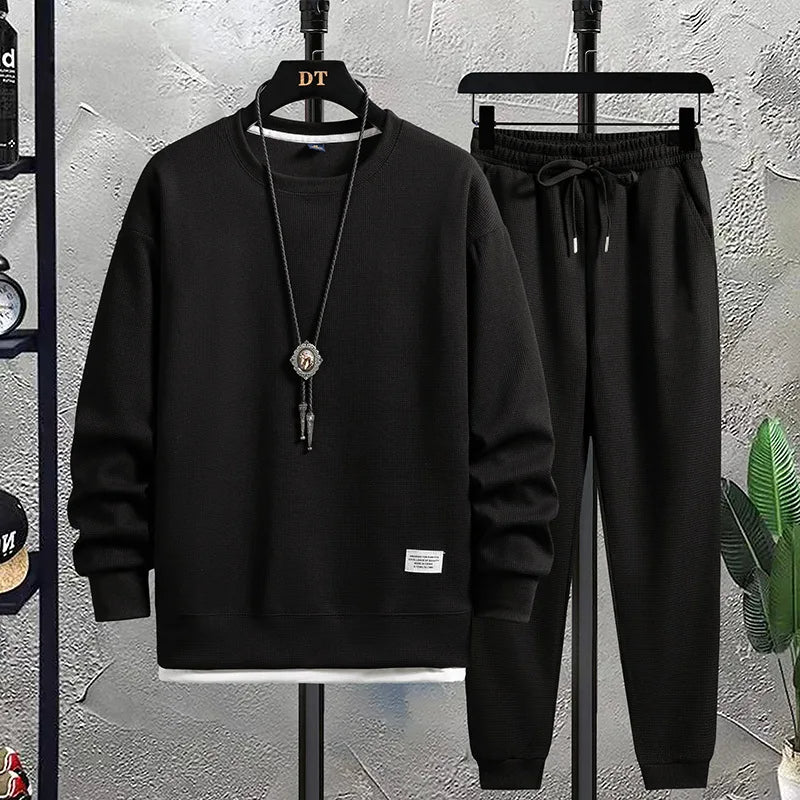 Herren Strick Lounge Set Mit Lockerer Passform