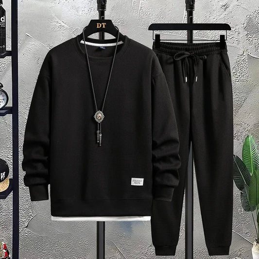 Herren Strick Lounge Set Mit Lockerer Passform