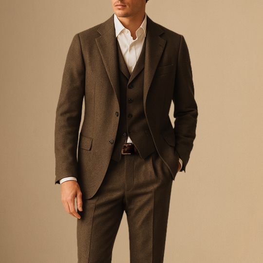 Herren Anzug Dreiteilig Im Vintage Stil