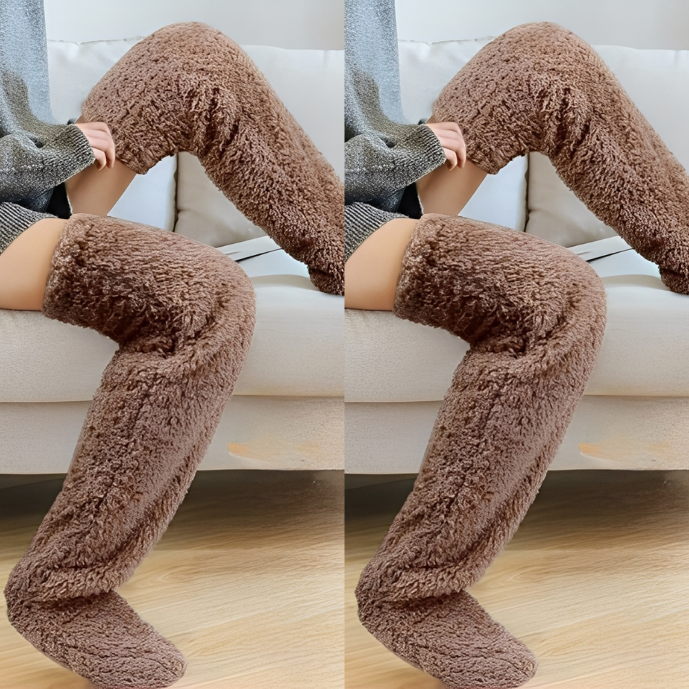 Damen warme Overknee-Wintersocken