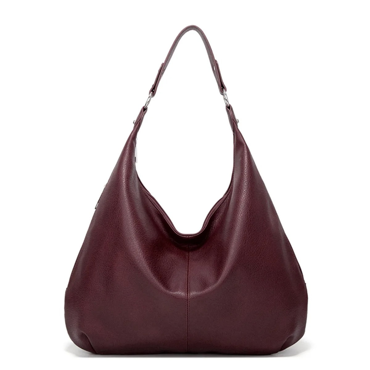 Weiche Leder Hobo-Tasche mit großer Kapazität für Damen