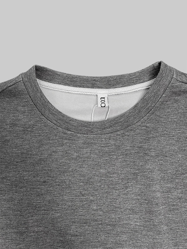 Damen Sweatshirt Mit Gürtel Und Rundhalsausschnitt
