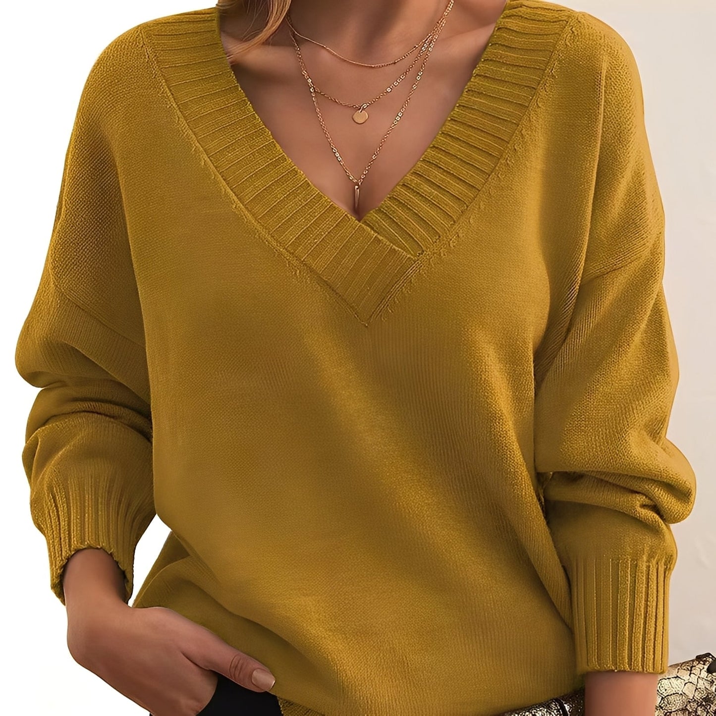 Damen Kaschmirpullover Weicher Strickpullover
