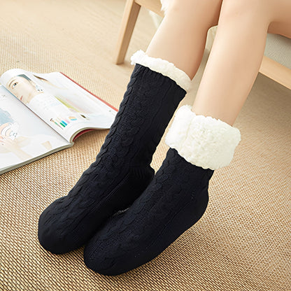 Unisex warme Winterplüsch kuschelige Socken