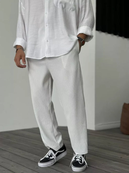 Herren Hose Mit Klassischem Schnitt Und Dezentem Design