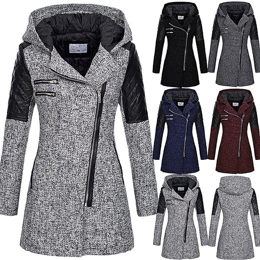 Damen Winterjacke Mit Kapuze Und Modernem Schnitt