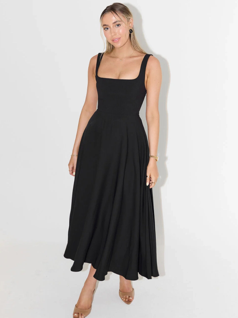 Klassisches Midikleid für Damen