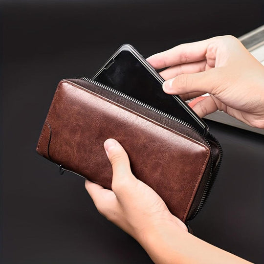 RFID-geschütztes Langportemonnaie für Herren