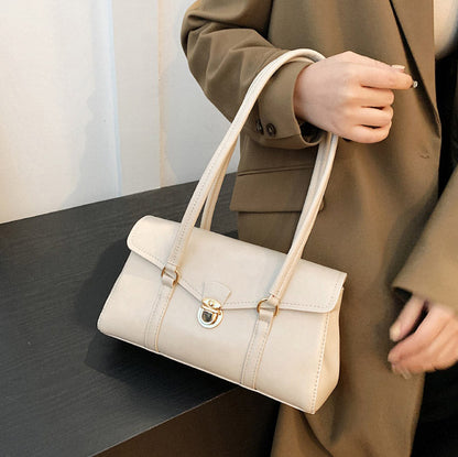 Vegane Leder Vintage Schultertasche