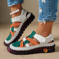 Damen Ledersandalen mit geschlossener Zehenpartie in lässigem Design