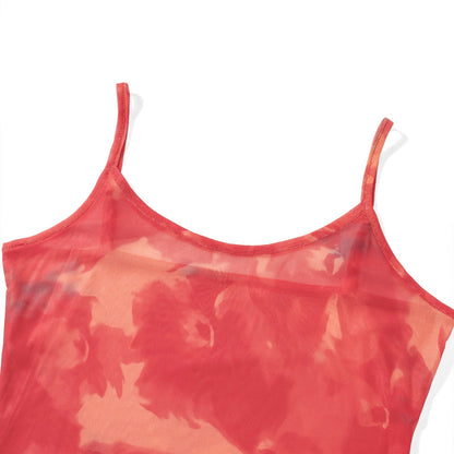 Damen Blumen Maxikleid Sommer Ärmellos Strandkleid