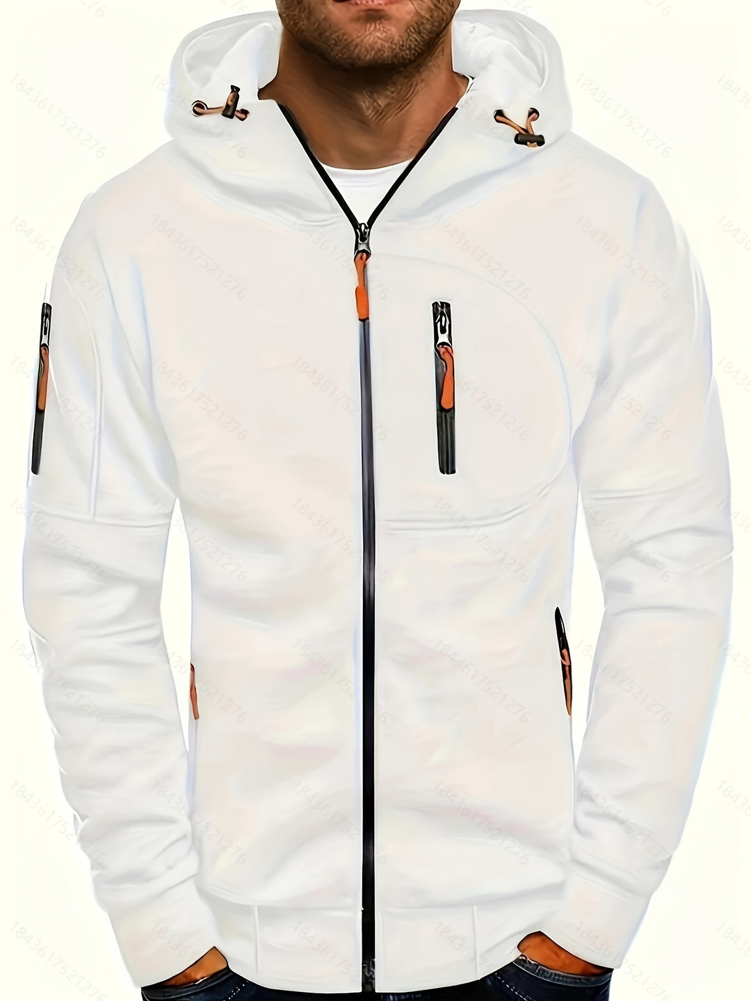 Sportliche Kapuzenjacke mit Reißverschluss für Herren