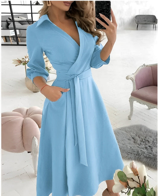 Elegantes Wickelkleid für Damen Partybekleidung