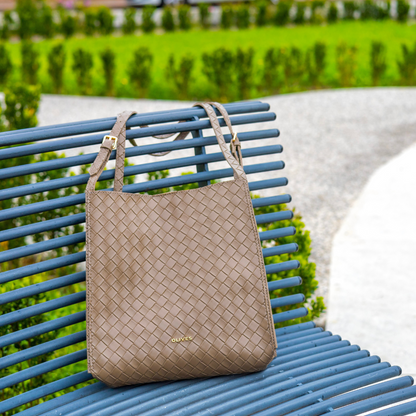 Vegane Leder-Shopper-Tasche Leicht und Strukturiert