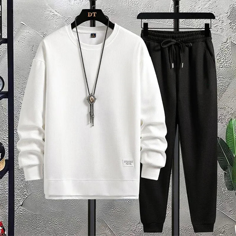 Herren Strick Lounge Set Mit Lockerer Passform
