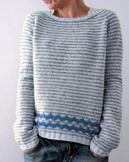 Damen Retro Pullover Mit Vintage Design