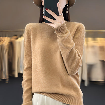 Eleganter Damenpullover aus Kaschmir, weicher Strickpullover