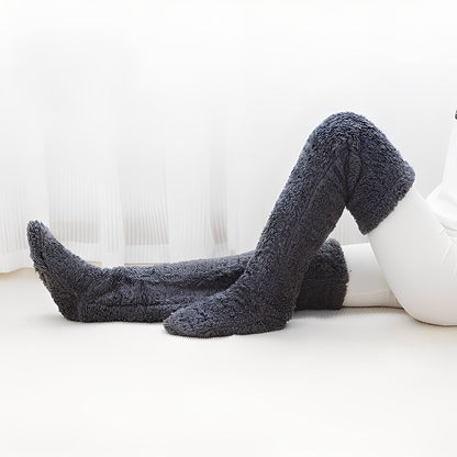 Damen warme Overknee-Wintersocken