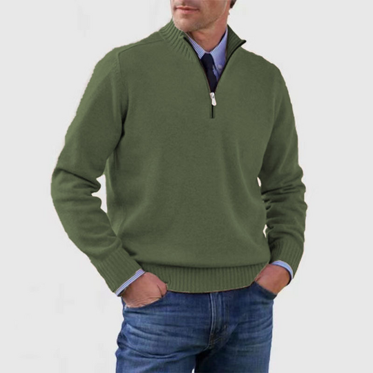 Herren Halb-Zip Pullover