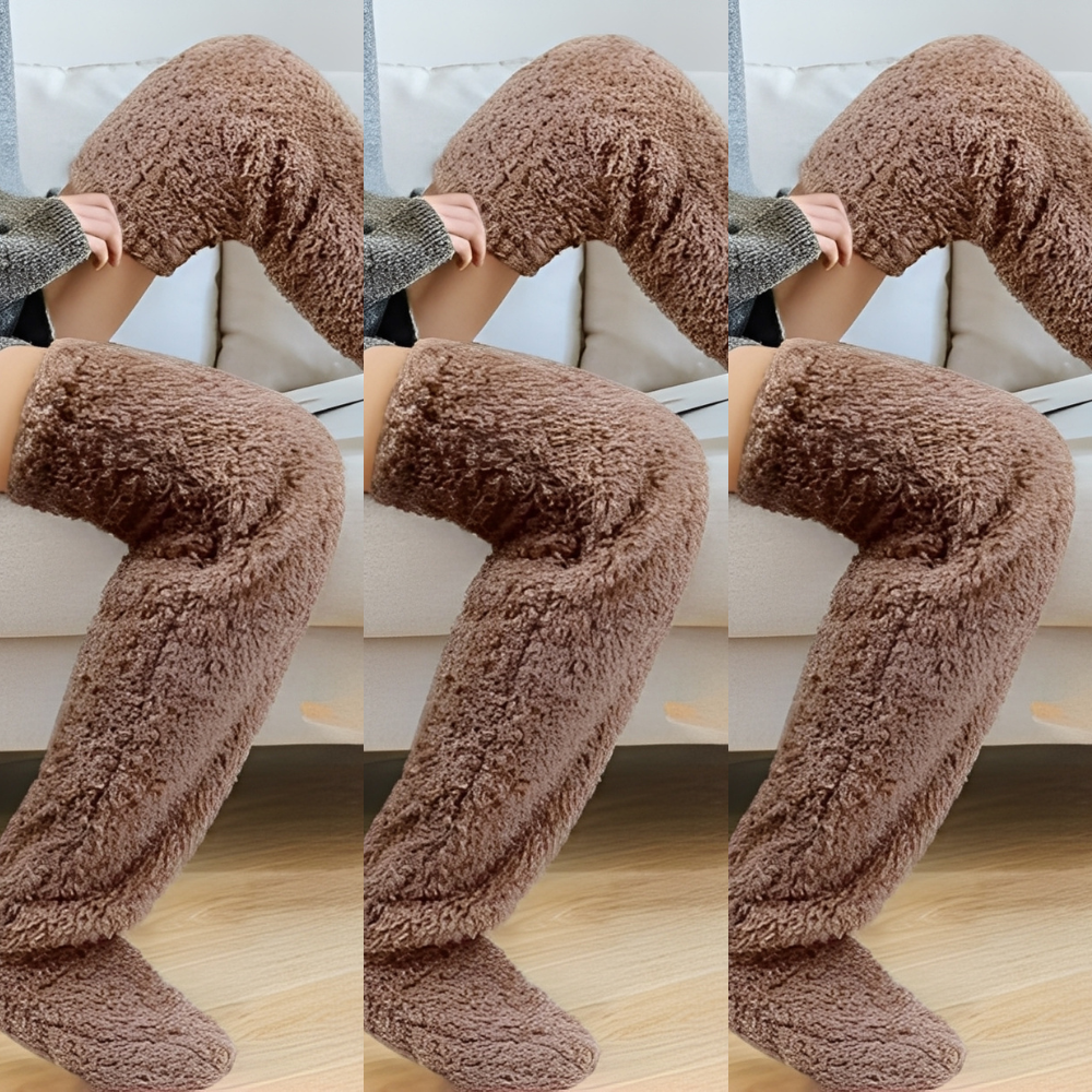 Damen warme Overknee-Wintersocken