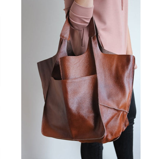 Geräumige Retro-Shopper-Tasche für Damen