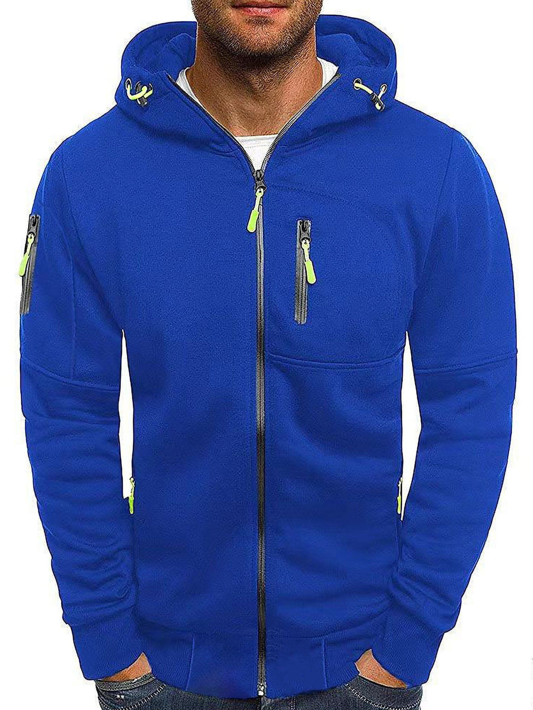 Sportliche Kapuzenjacke mit Reißverschluss für Herren