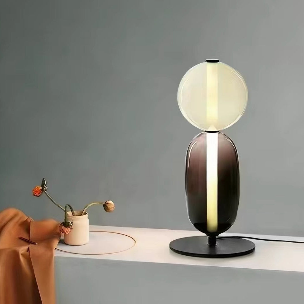 Glas-Tischlampe Modernes Skulpturales Design