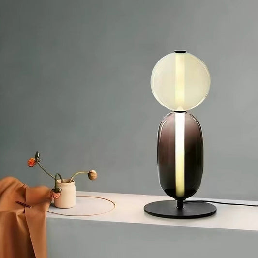 Glas-Tischlampe Modernes Skulpturales Design