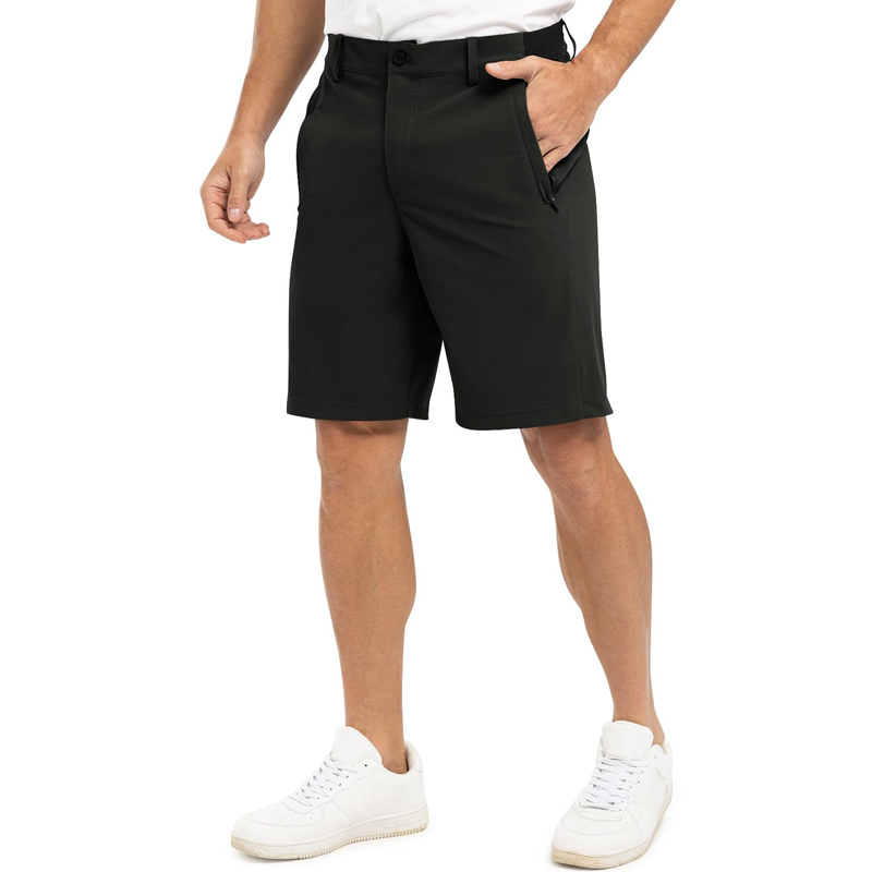 Herren Golfshorts aus atmungsaktivem Stretchgewebe in Vorderansicht