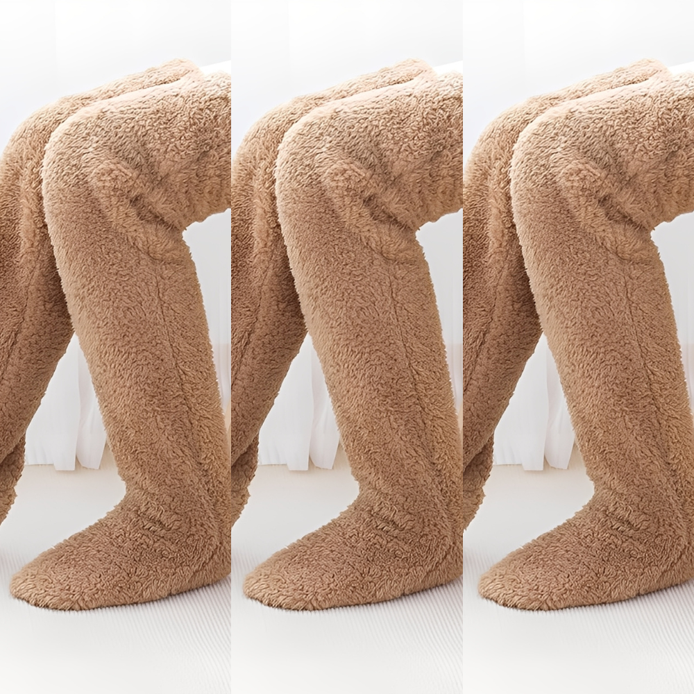 Damen warme Overknee-Wintersocken