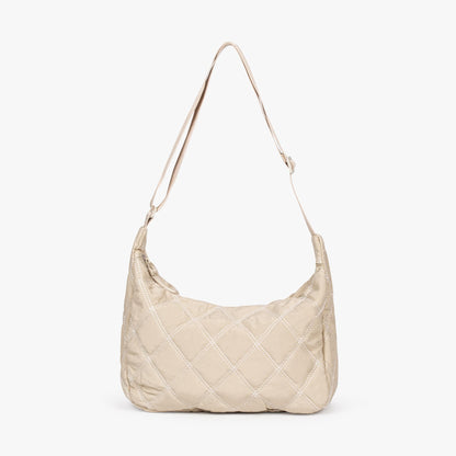 Gesteppte Diamond Puffer Schultertasche Leichtes Nylon