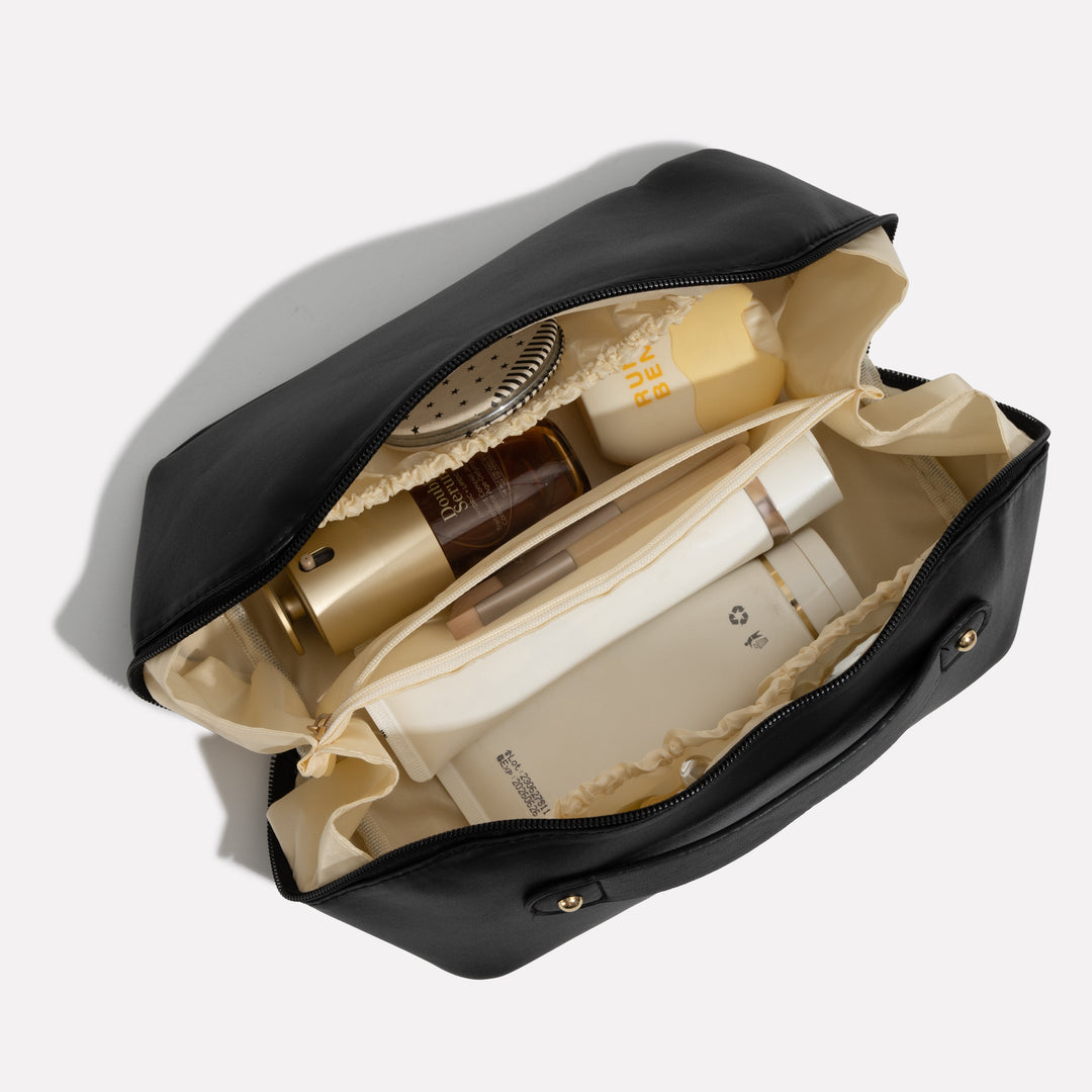 Praktische Make-up-Tasche mit Fächern für Damen