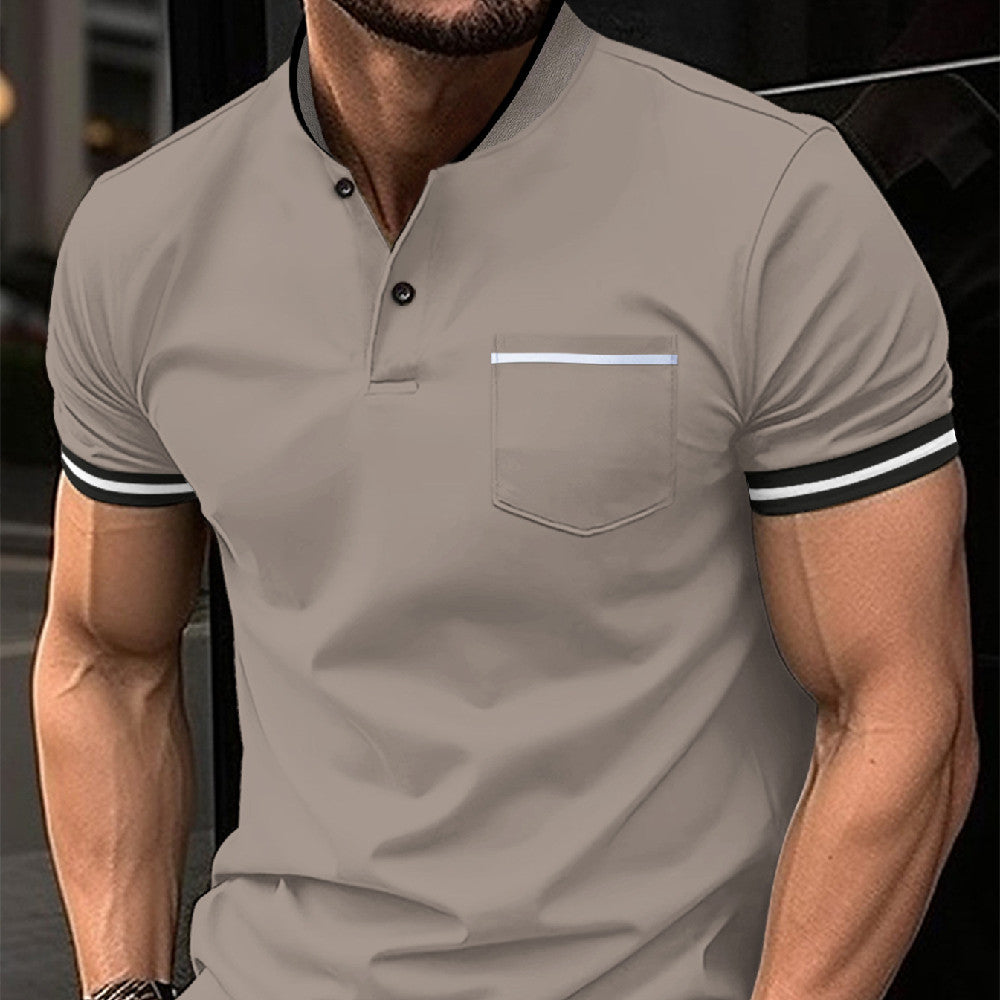 Herren Bequemes Baumwoll-Poloshirt