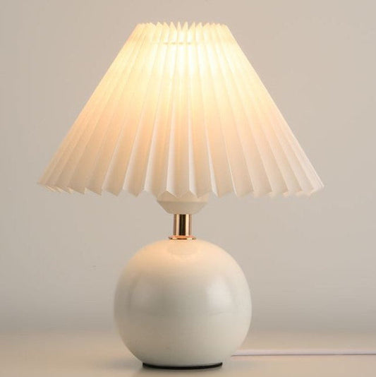Keramische gefaltete Nachttischlampe