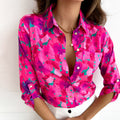 Legere Bluse für Damen mit Blumenmuster