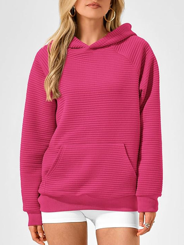Damen Hoodie Mit Kapuze Und Kängurutasche