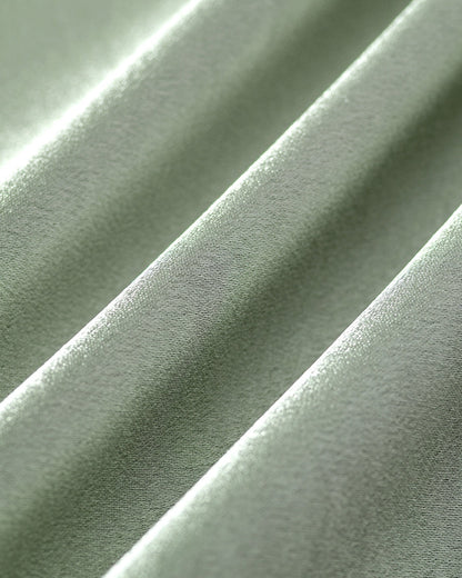 Polyester-Unterkleid A-Linien Maxikleid Grün