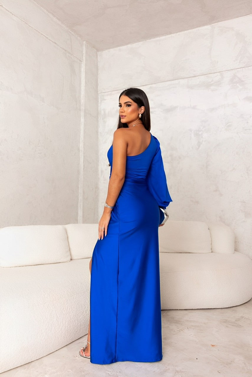 Maxikleid mit Soft-Touch und Ein-Schulter-Design