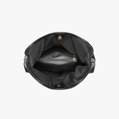 Vegane Leder-Hobo-Tasche mit Schulterriemen