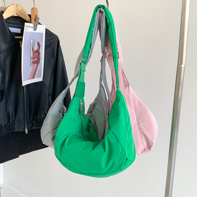 Nylon Puffer Hobo Umhängetasche mit verstellbarem Riemen