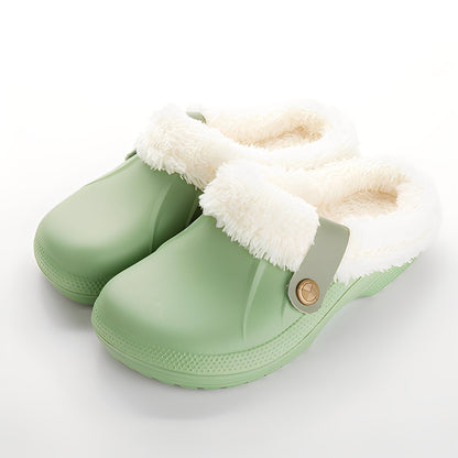 Damen-Fleecegefütterte Warme Clogs