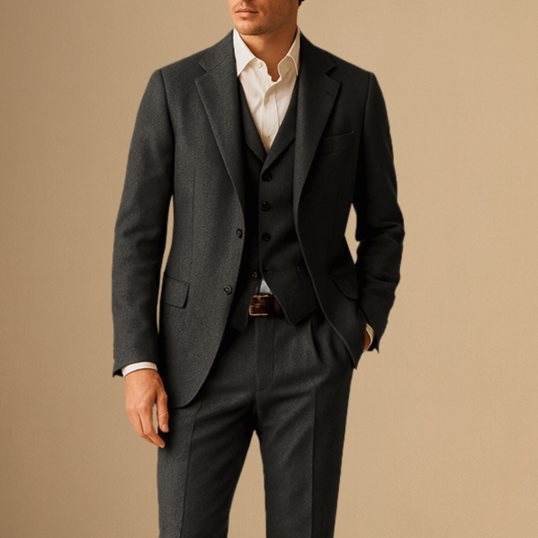 Herren Anzug Dreiteilig Im Vintage Stil