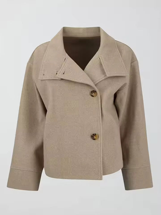 Damen Kurzmantel Mit Doppelreiher Design