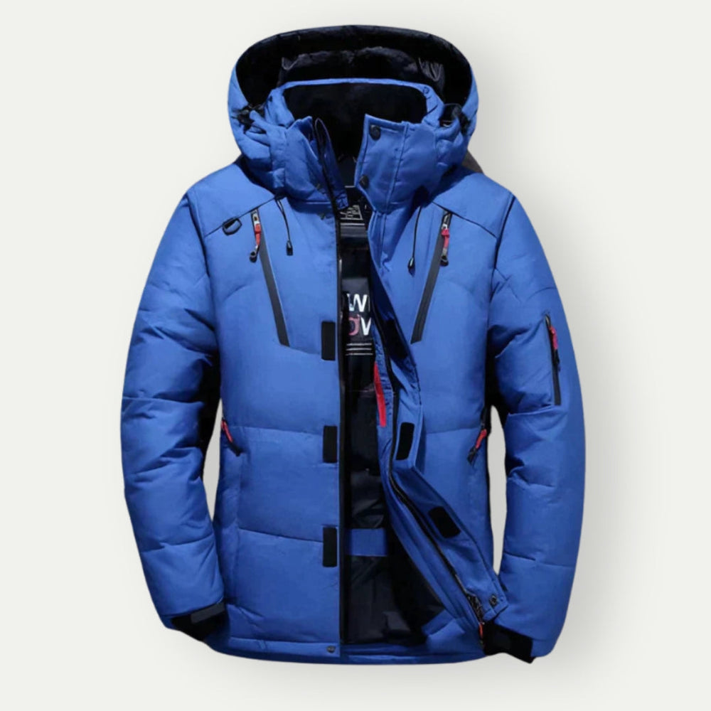 Herren Daunenjacke Mit Klassischem Schnitt Für Winter