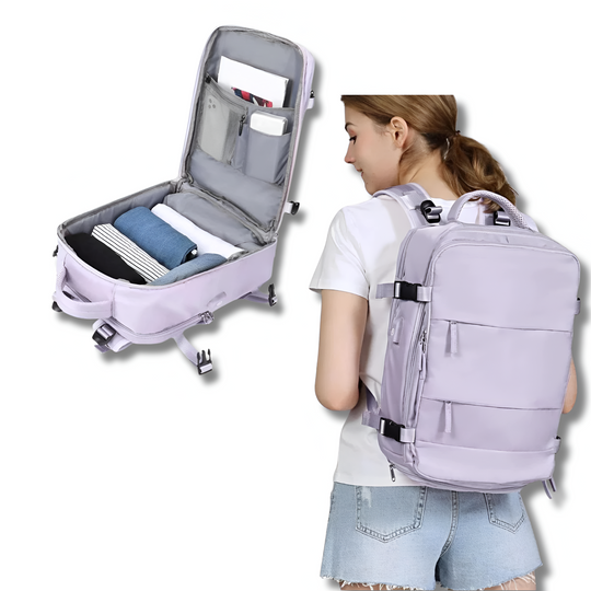 Multifunktionaler Reiserucksack mit USB-Anschluss für Damen