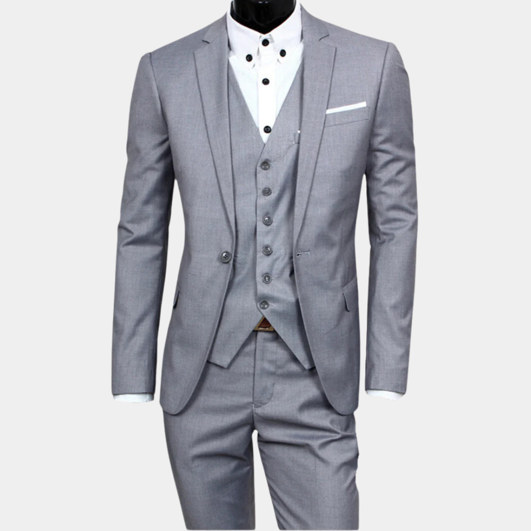 Herren Anzug Dreiteilig Slim Fit Für Hochzeit Und Feste