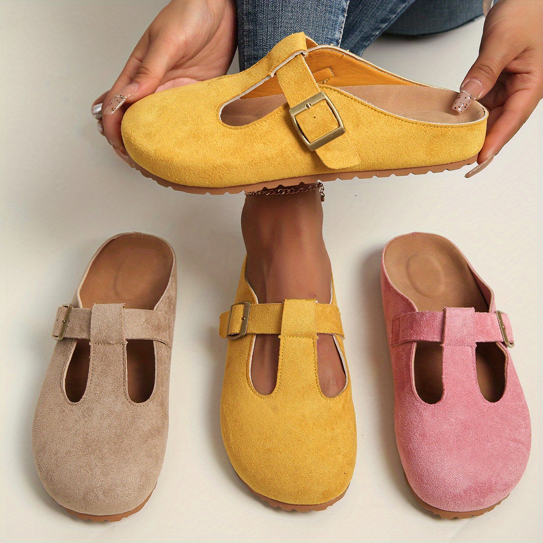 Wildleder Komfort Slipper für Damen