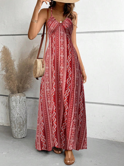 Maxi Slip Kleid Stretch Polyester Sommer
