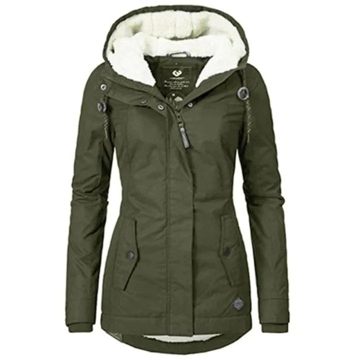 Damen Wintermantel Lang Mit Klassischem Design